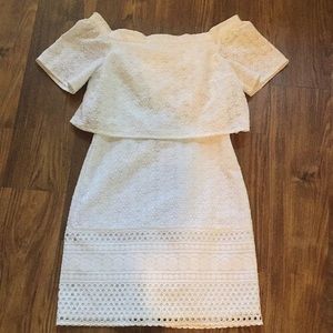 Top shop White off the shoulder dress
